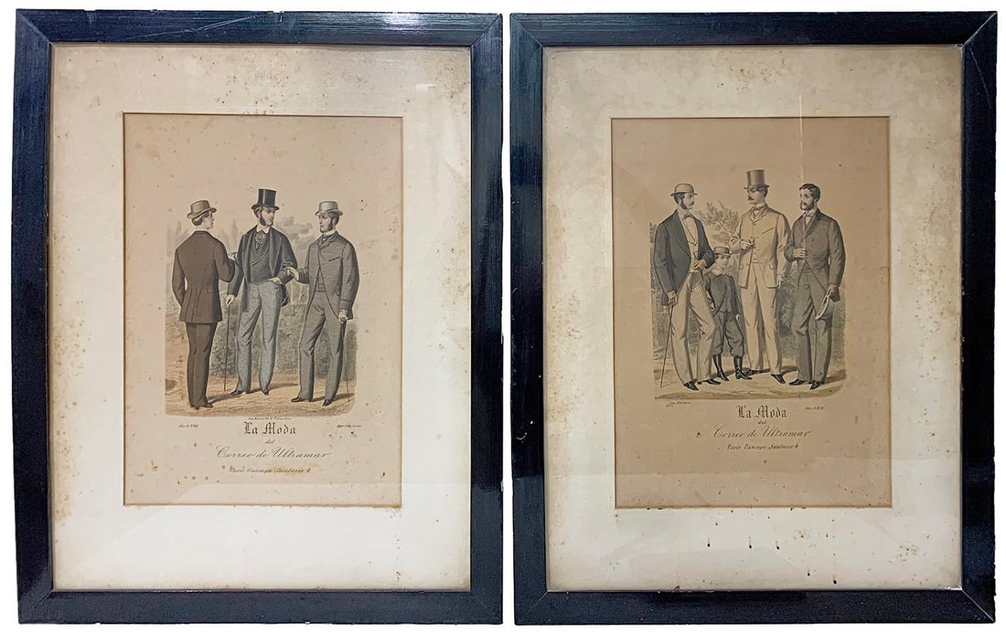 La Moda, Paris 1871 Pair of Engravings (1 of 13)