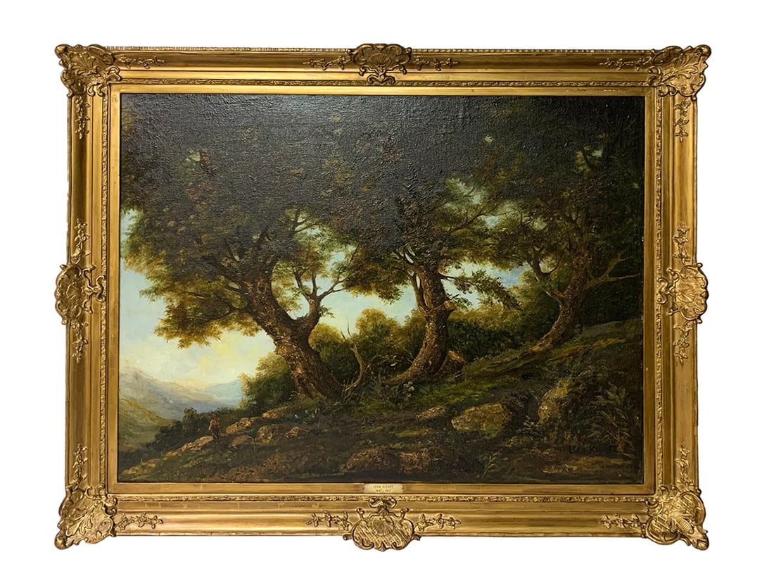 Attributed to Leon RICHET (1847-1907) French Oil on Canvas (1 of 4)