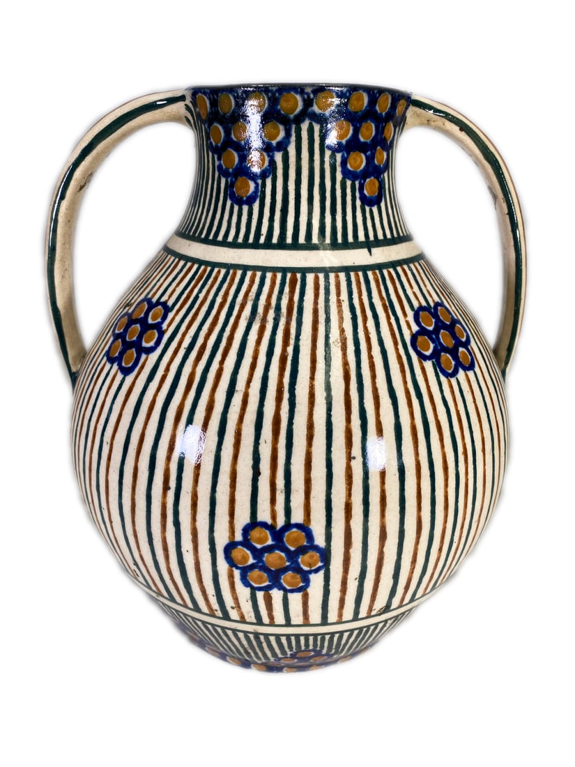 Edouard CASAUX Art Deco Ceramic Vase (1 of 7)