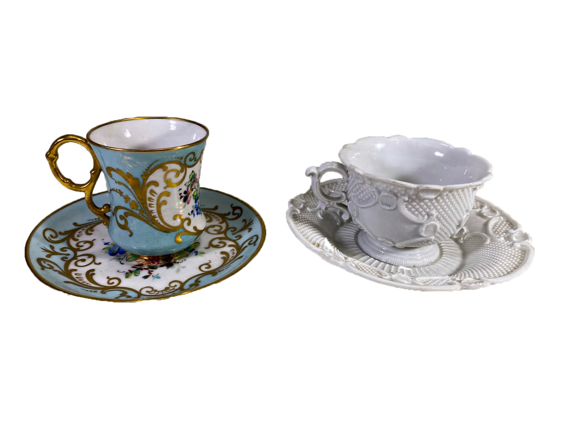 French Sevres & German Meissen Porcelain Cups (1 of 9)