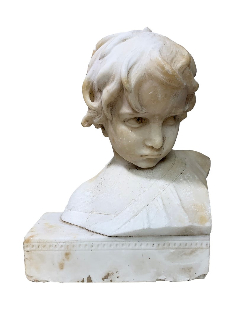 Giusto VITI (XIX-XX), Italian Alabaster Sculpture (1 of 6)