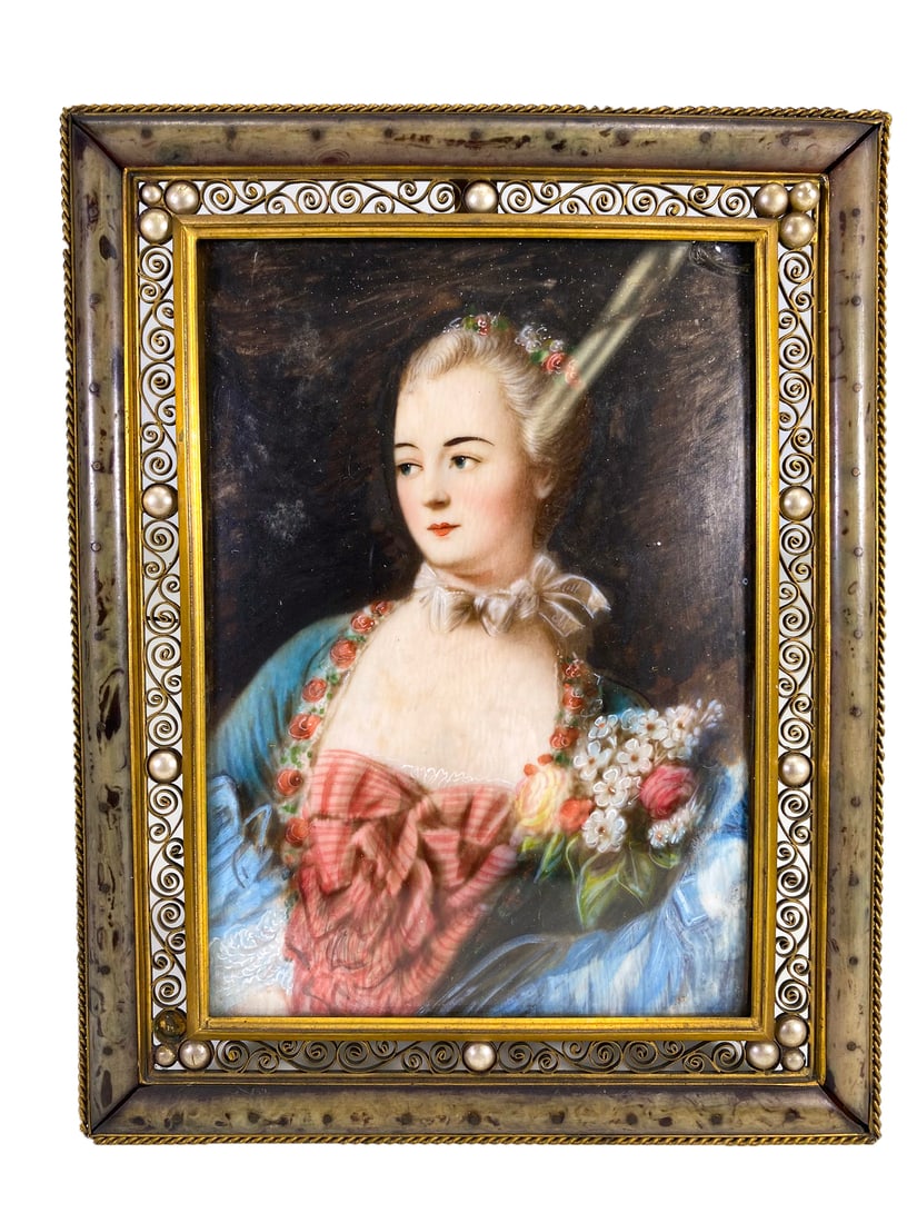 Antique French Miniature Painting (1 of 6)