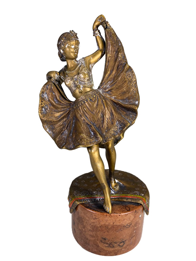 Franz Xavier BERGMANN (1861-1936) Erotic Bronze: Franz Xavier BERGMANN (1861-1936) Erotic Bronze, Jour de grand Vent: Windy Day. 7 3/4 x 3 5/8 x 2 3/4 in.Local Pick up call one day before to make an appointment. TO SHIP THIS ITEM IN USA OR INTERNATI