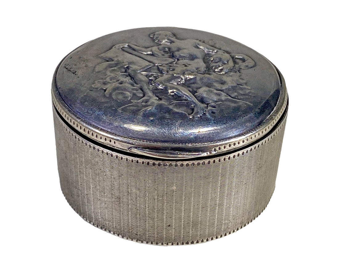 Antique French Silver Box, marked (1 of 8)