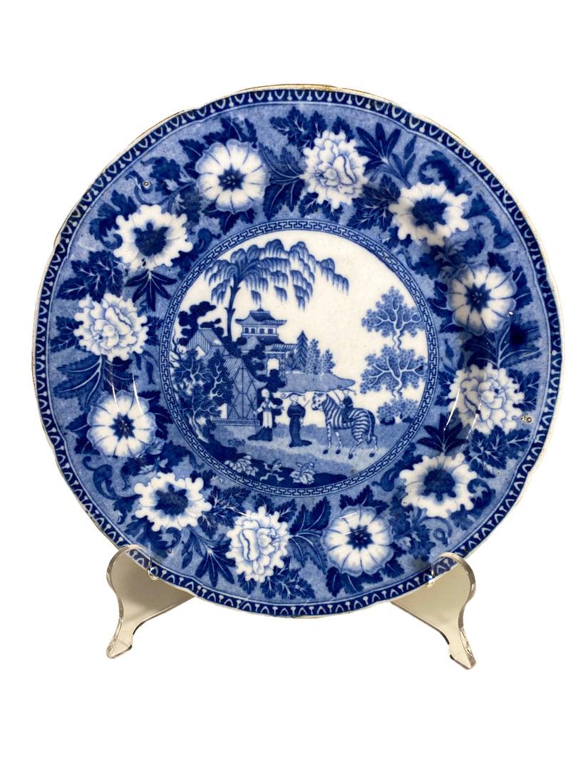 John Rogers, England Blue Porcelain Plate: John Rogers, England Blue Porcelain Plate. 9 1/2 in.Local Pick up call one day before to make an appointment. TO SHIP THIS ITEM IN USA OR INTERNATIONAL, PLEASE CONTACT THE SHIPPERS : 1) UPS store1937-
