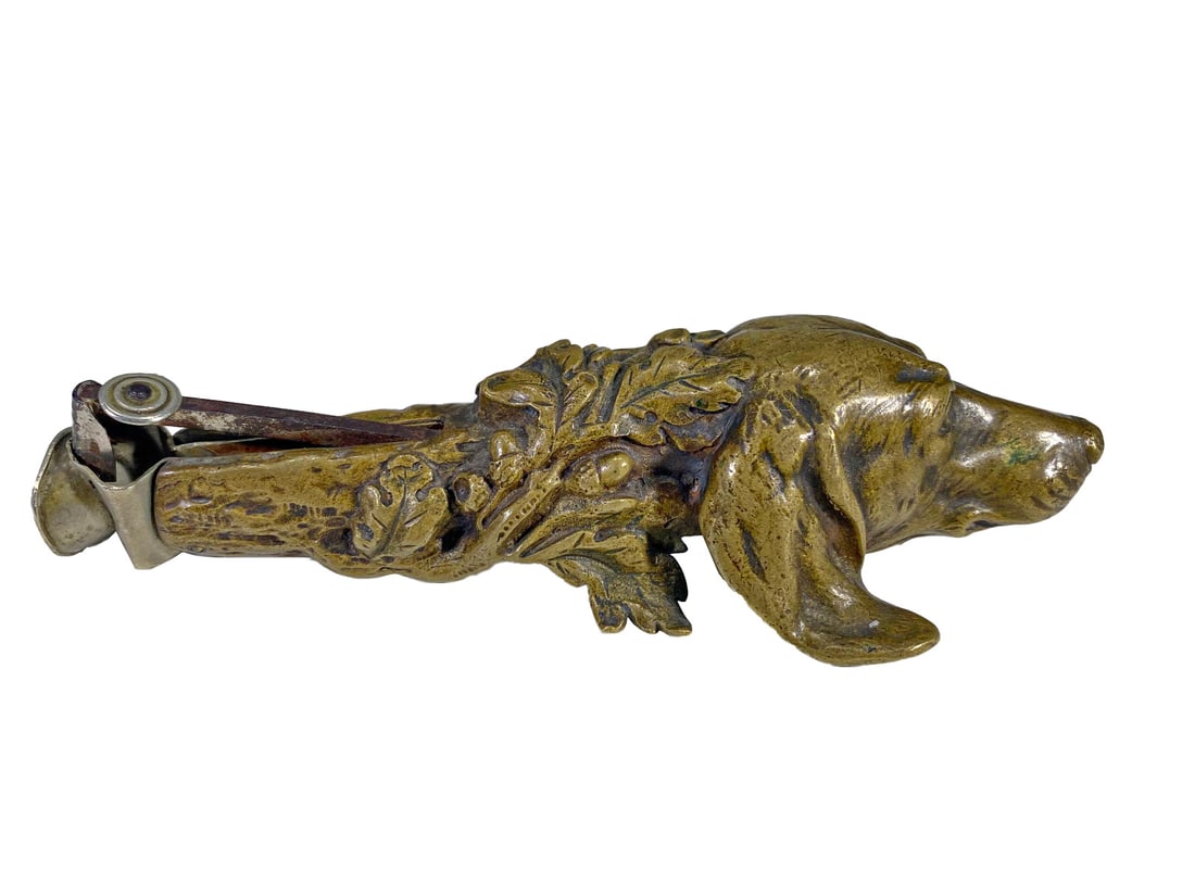 Antique Dog Head Bronze Cigar Cutter (1 of 6)