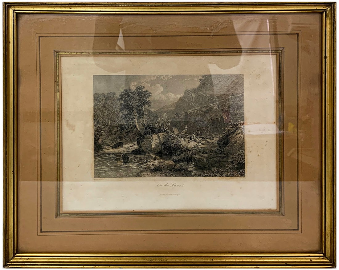 On the Lynn by J. Godfrey Engraving: On the Lynn by J. Godfrey Engraving. 14 1/2 x 18 in framed. 9 x 6 in unframed.Local Pick up call one day before to make an appointment. TO SHIP THIS ITEM IN USA OR INTERNATIONAL, PLEASE CONTACT THE SH