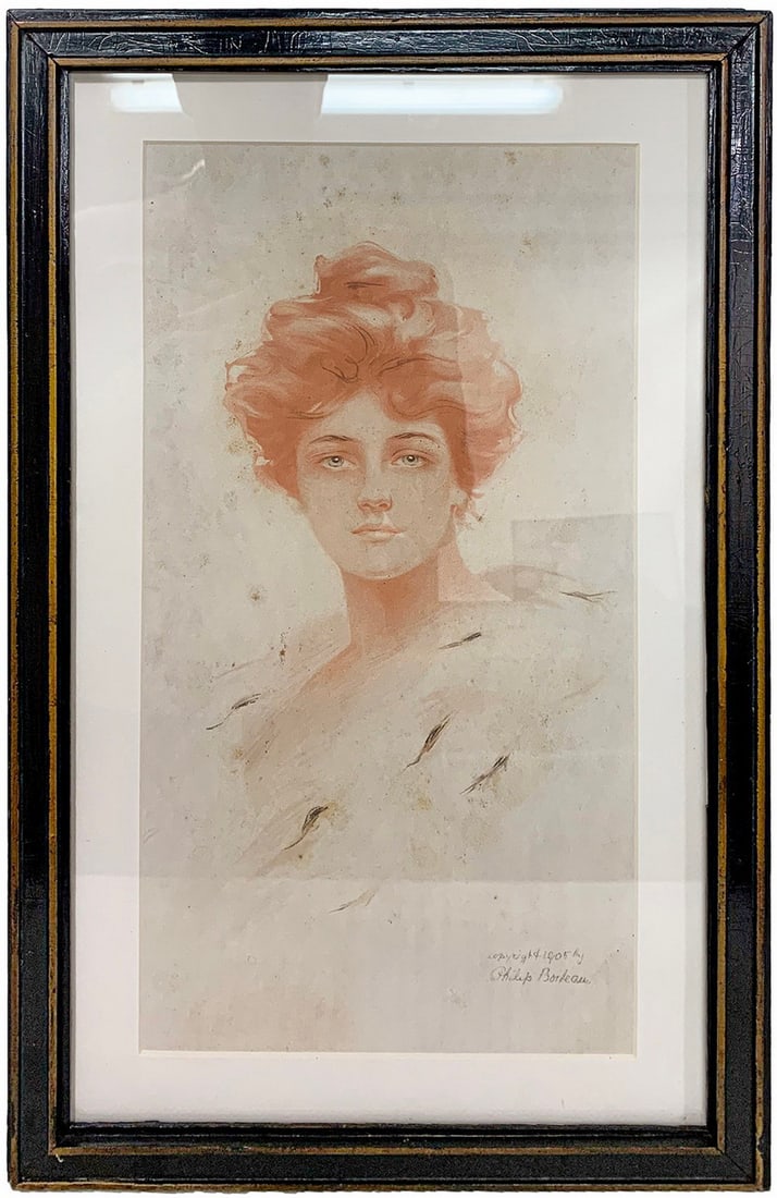 1905 Lithograph by Philip Boileau, Peggy (1 of 4)