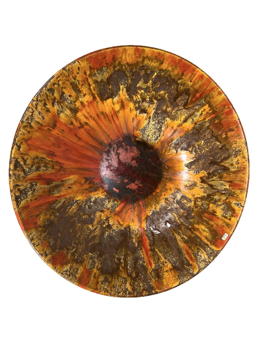 Vintage Lenci, Italy Large Porcelain Charger: Vintage Lenci, Italy Large Porcelain Charger. 4 x 17 3/4 in.Local Pick up call one day before to make an appointment. TO SHIP THIS ITEM IN USA OR INTERNATIONAL, PLEASE CONTACT THE SHIPPERS : 1) UPS st