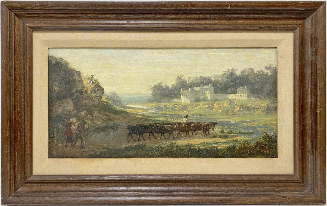 Francois LAURET (1820-1868) French oil on wood (1 of 8)