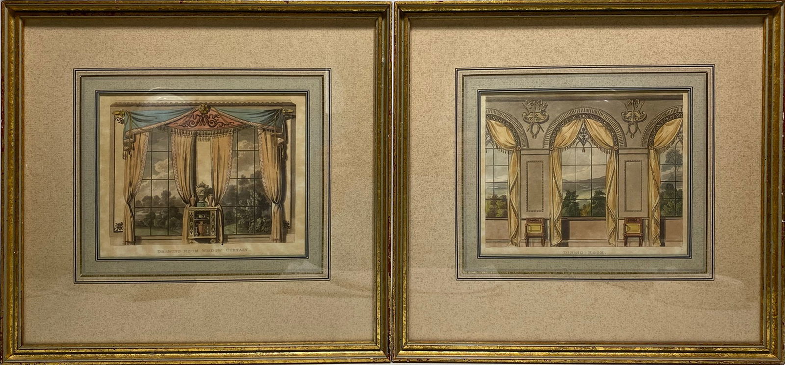 Vintage Pair of Interior Windows Prints (1 of 5)