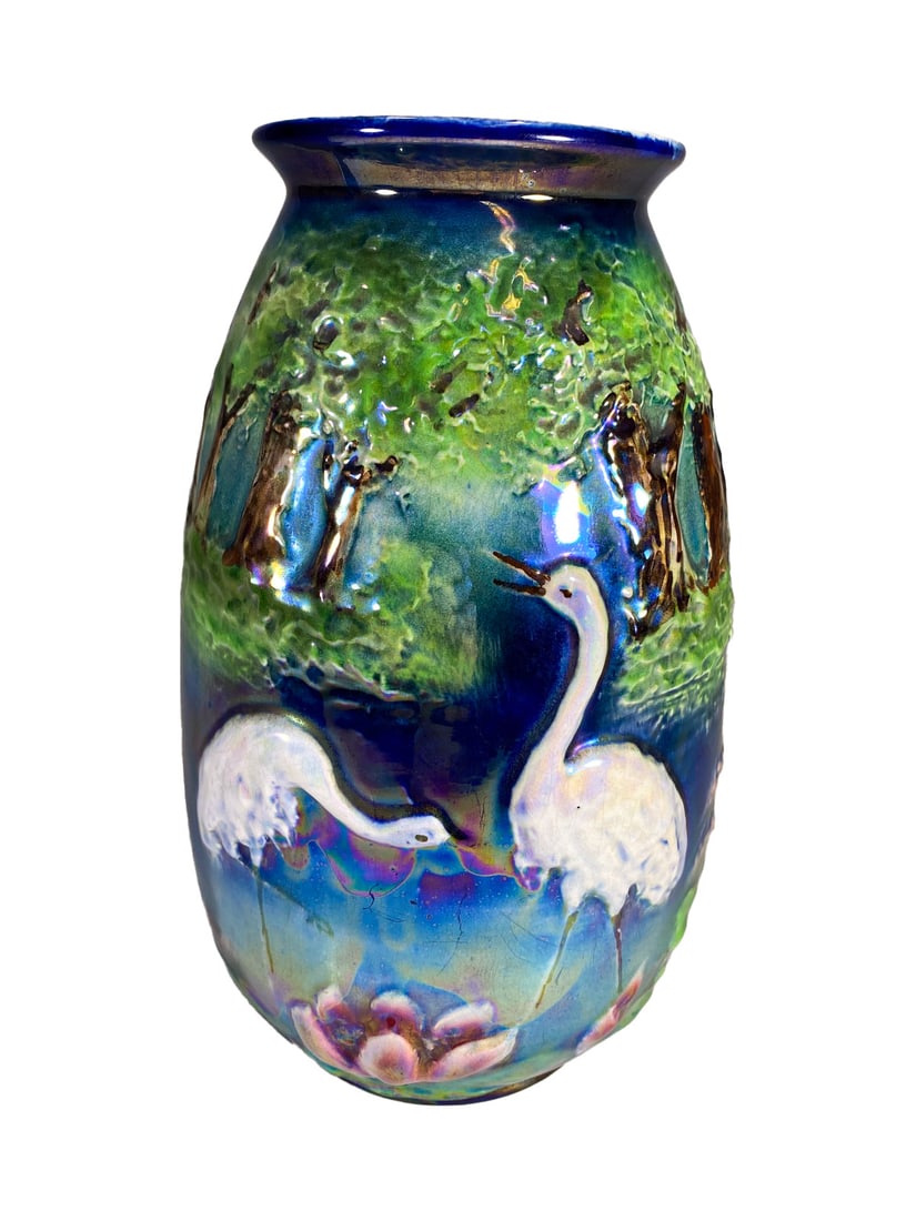 Probably Moorcroft, England Pottery Vase (1 of 5)