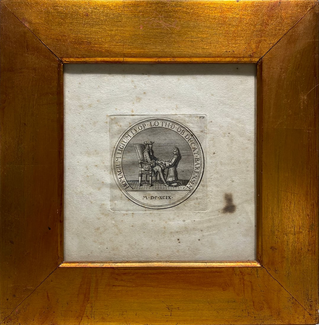 Antique Tribut to the Duke of Barensem Engraving, 1712 (1 of 5)