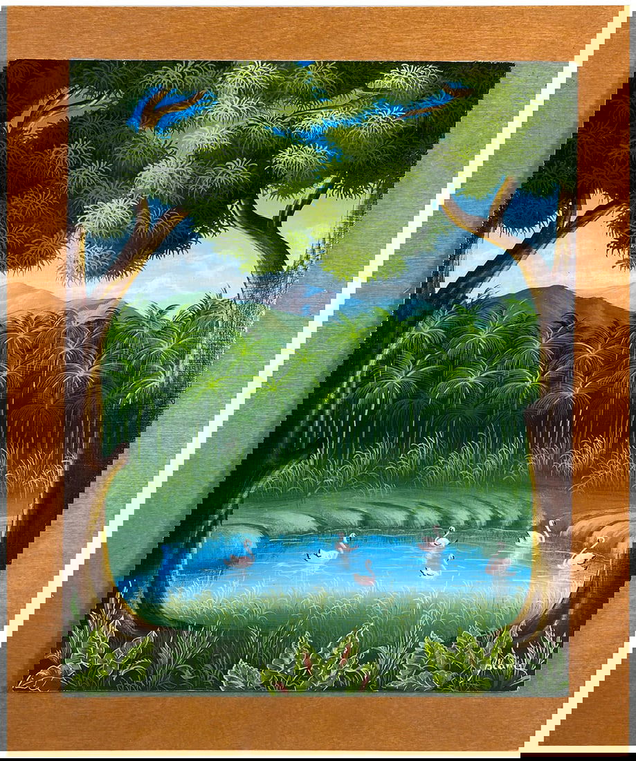 Signed Blanc Oil on Board Painting (1 of 4)