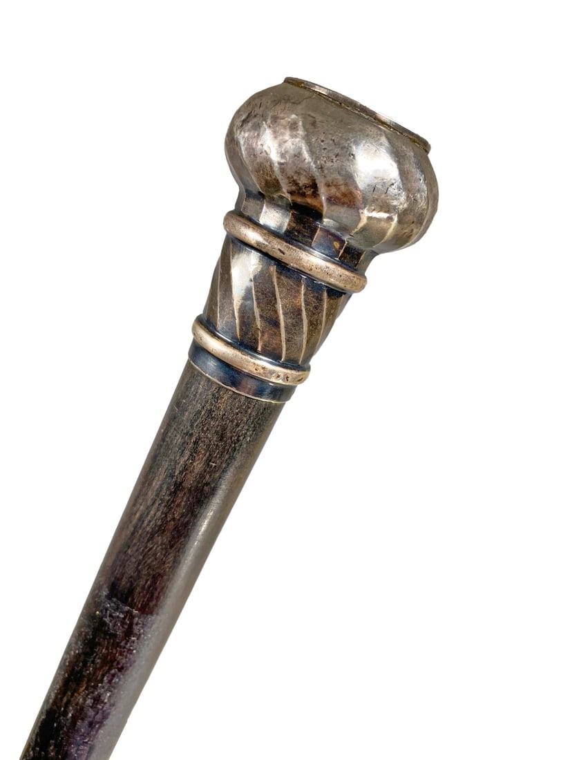 Antique Sterling Silver Walking Stick (1 of 5)