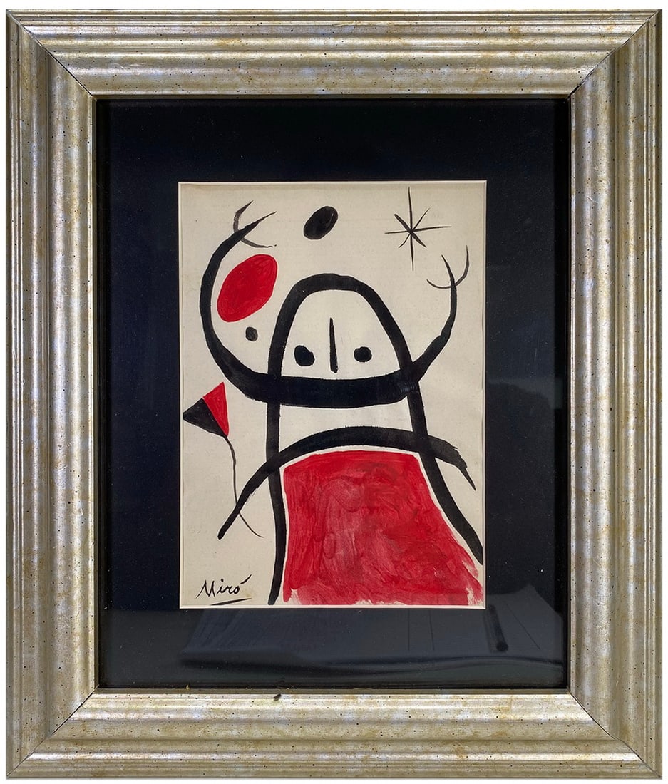 After Miro Framed Serigraph (1 of 3)