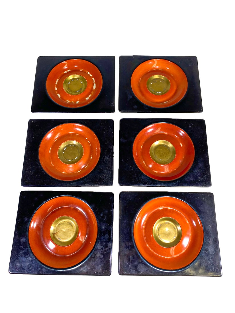 Jean LUCE (1895-1964) French Set of 6 Porcelain Dishes (1 of 5)