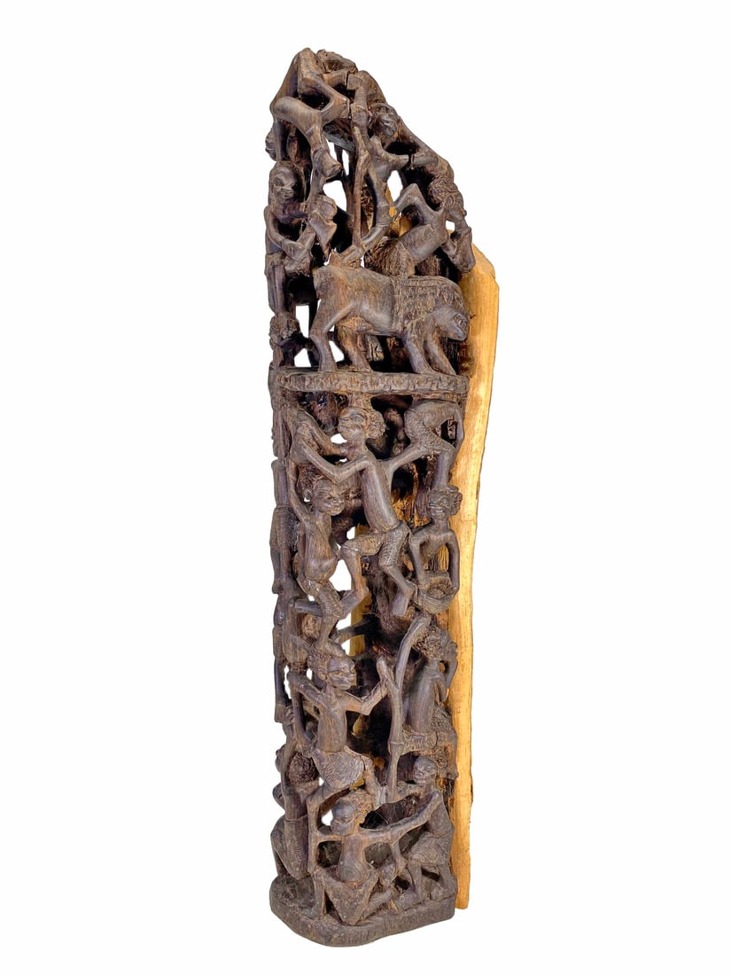 Antique Oriental Carved Wood Sculpture (1 of 12)