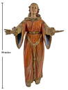 19C Life Sized Polychromed Wood Religious Statue