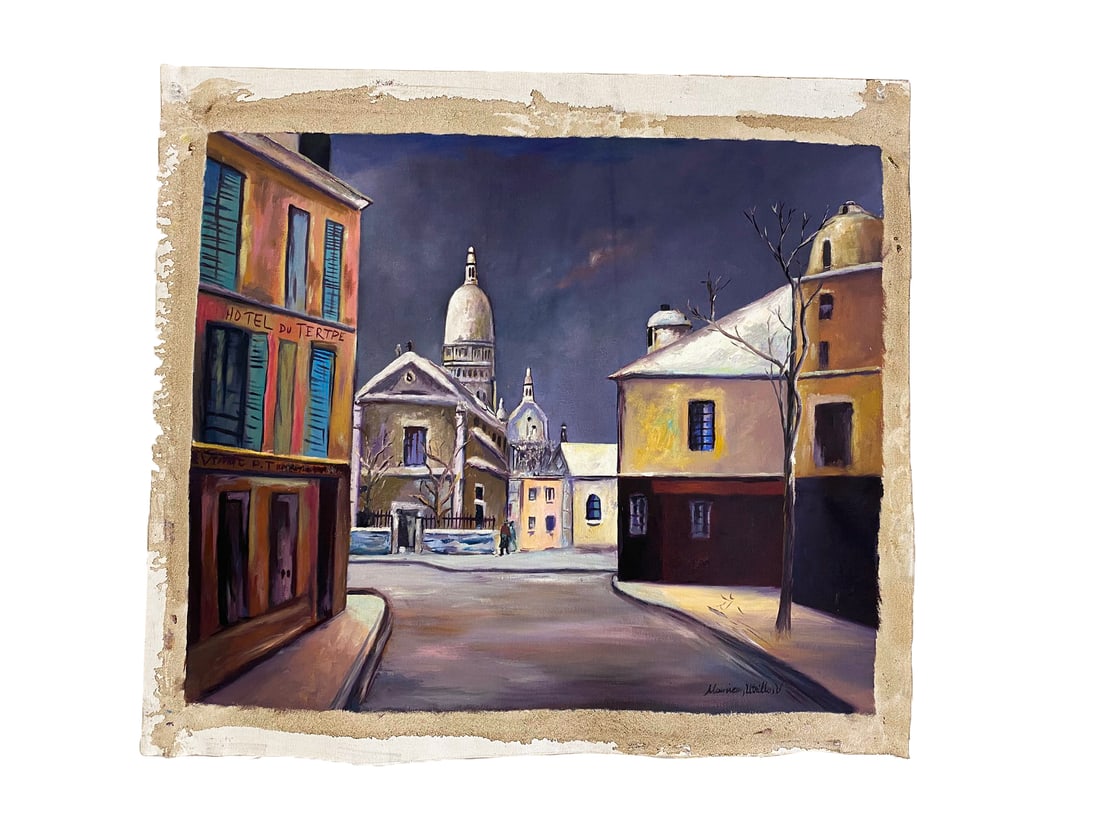 After Maurice Utrillo Oil on Canvas (1 of 3)