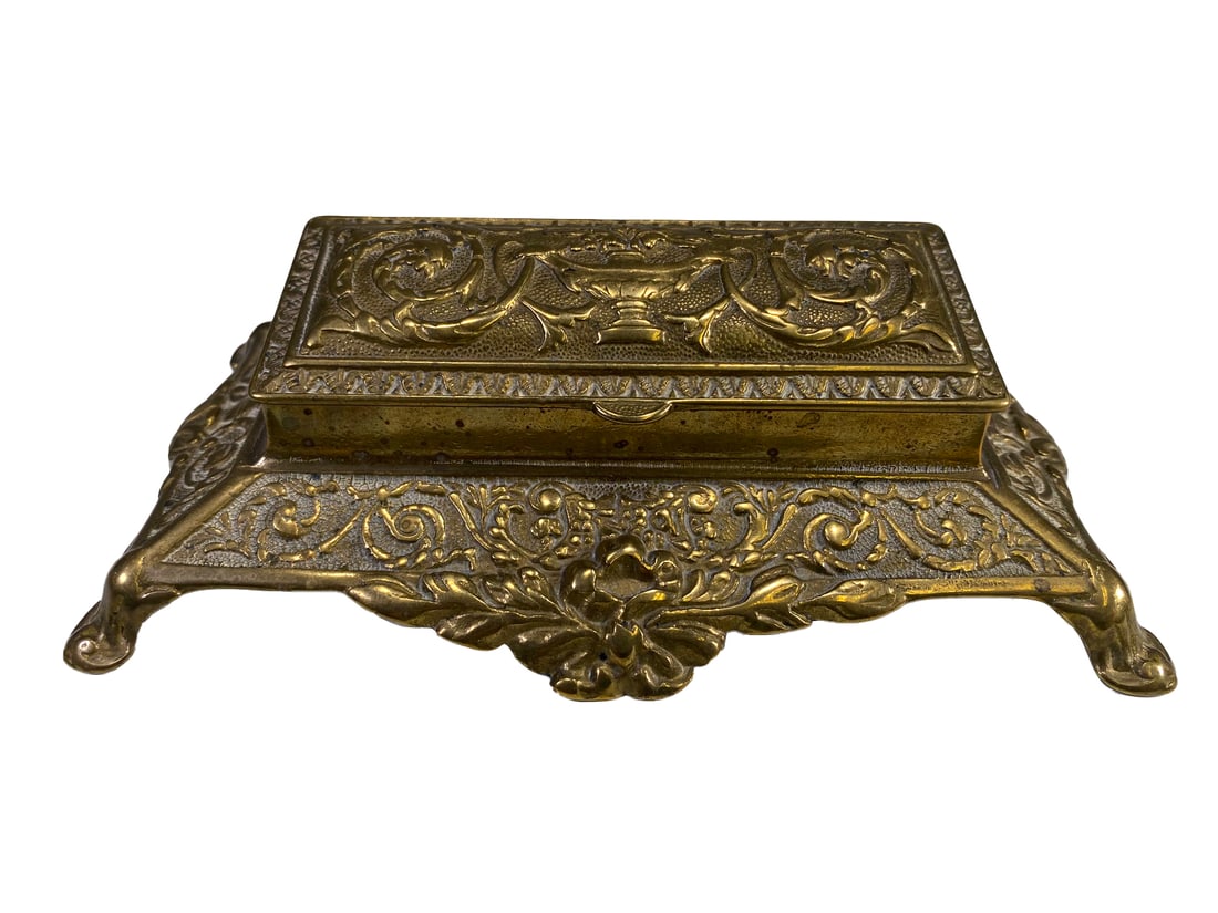 Vintage Bronze Stamps Box (1 of 7)