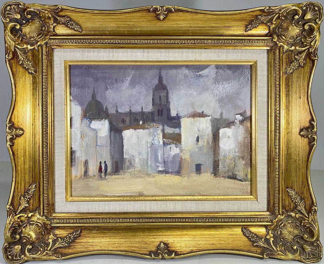 Carlos PUENTE (1932-2000) Spainsh Oil on Board (1 of 4)