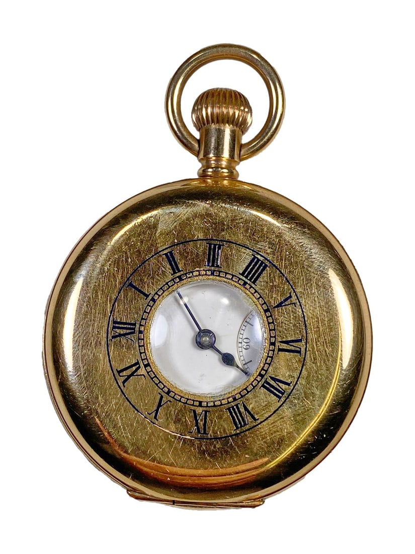 Waltham Moon, English 2 Plates of 10k Gold Pocket Watch (1 of 7)