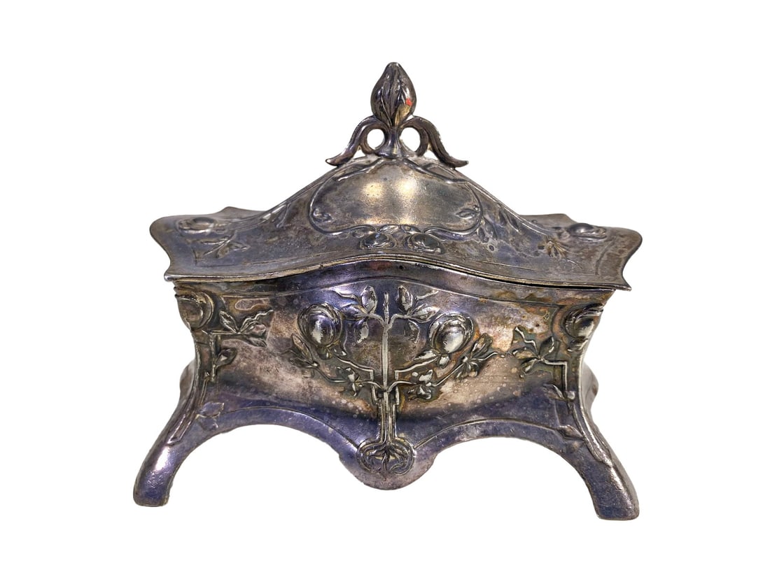 1906 German WMF Silverplate Jewelry Box (1 of 8)