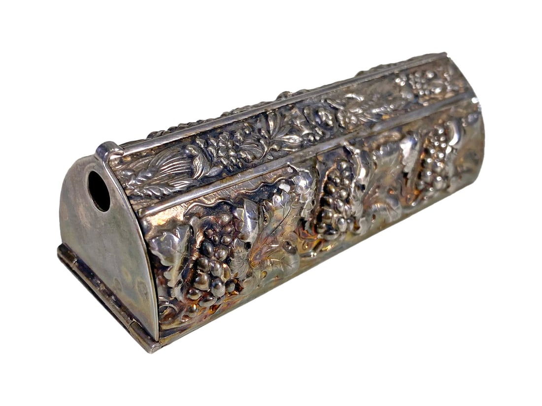 Antique Rare Silverplate Grapes Box (1 of 6)