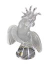 Lalique Ara Cockatoo Crystal Statue