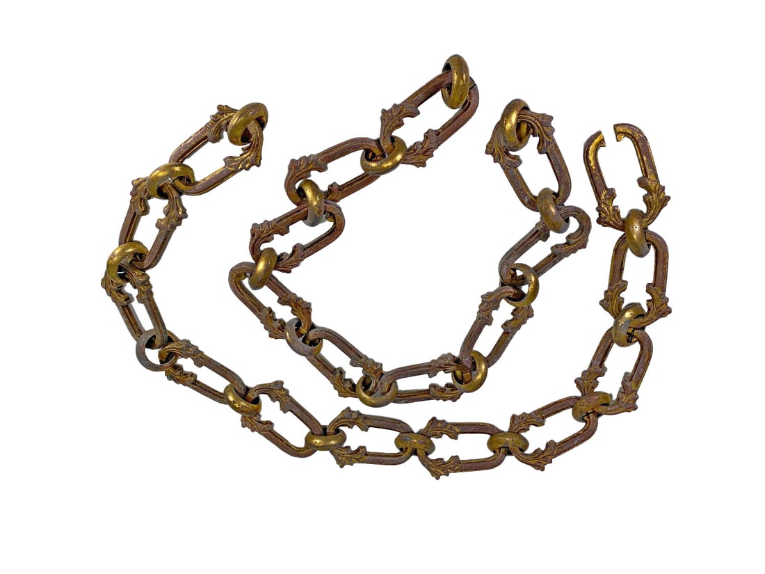 Antique French Bronze Chandelier Chain (1 of 4)