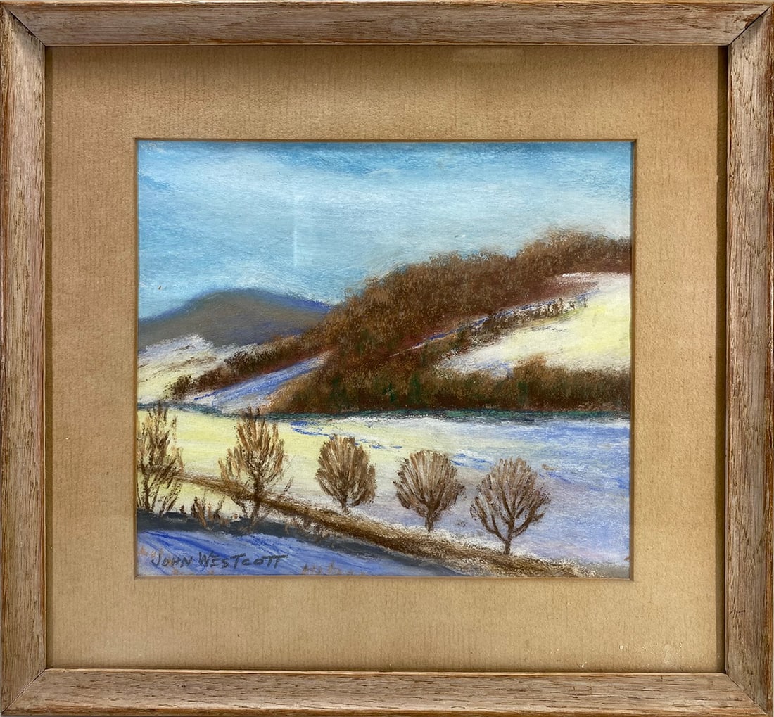Signed John Wescott Pastel Painting: Signed John Wescott Pastel Painting. 13 x 14 in framed.Local Pick up call one day before to make an appointment. TO SHIP THIS ITEM IN USA OR INTERNATIONAL, PLEASE CONTACT THE SHIPPERS : 1) UPS store19