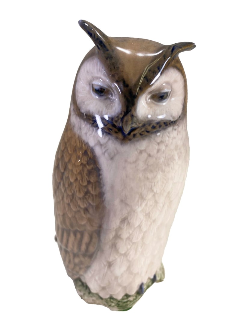Royal Copenhagen Owl Porcelain Statue (1 of 5)