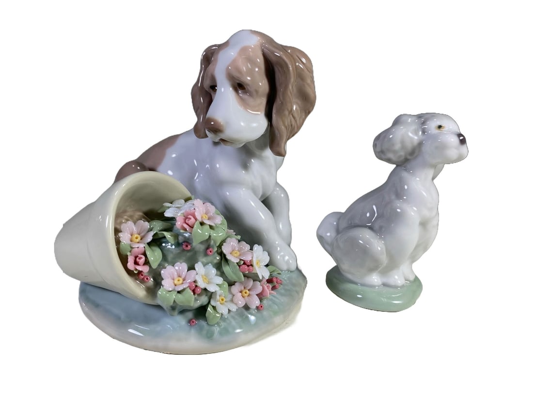 Lladro, Spain Dogs Porcelain Figurines (1 of 4)