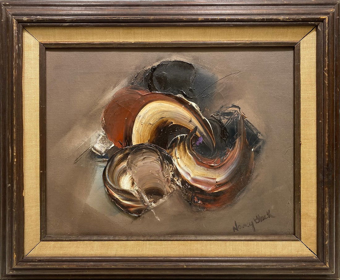 Signed Nancy Block Oil on Canvas Painting (1 of 4)