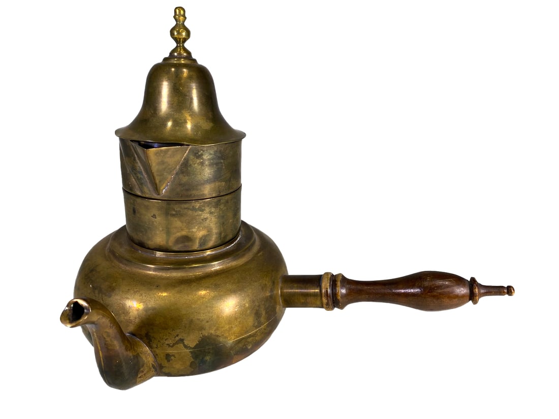 Vintage Oriental Brass Hot Water Teapot (1 of 7)
