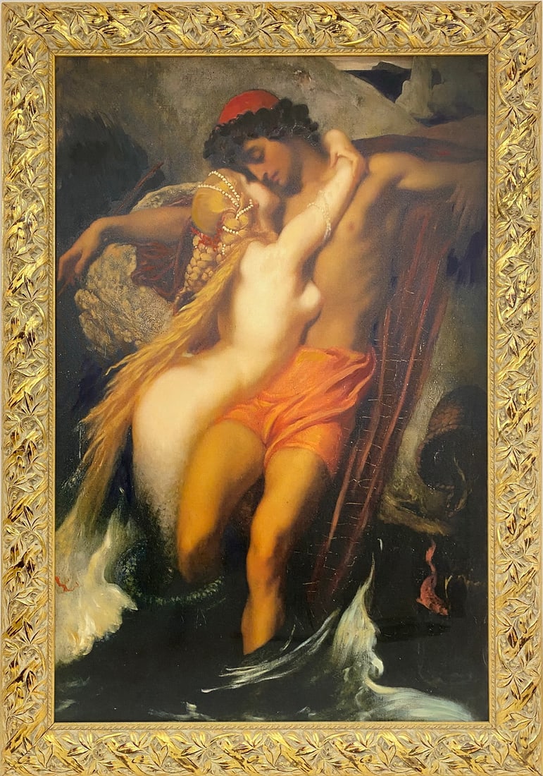 The Fisherman & The Syren by Frederic Leighton Reproduction Print (1 of 4)
