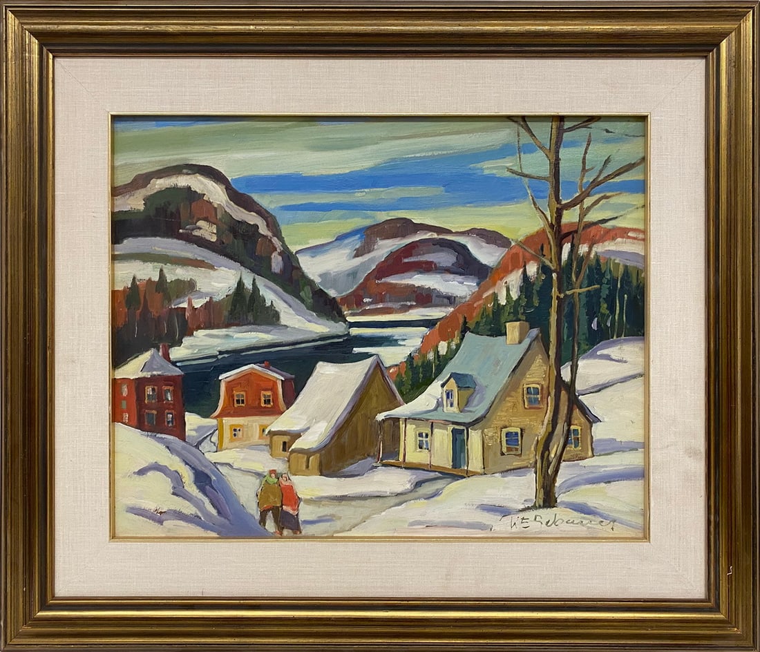Winter Times Oil on Masonite Painting, signed: Winter Times Oil on Masonite Painting, signed. 24 x 28 in with frame. 16 x 20 in without frame.Local Pick up call one day before to make an appointment. TO SHIP THIS ITEM IN USA OR INTERNATIONAL, PLEA