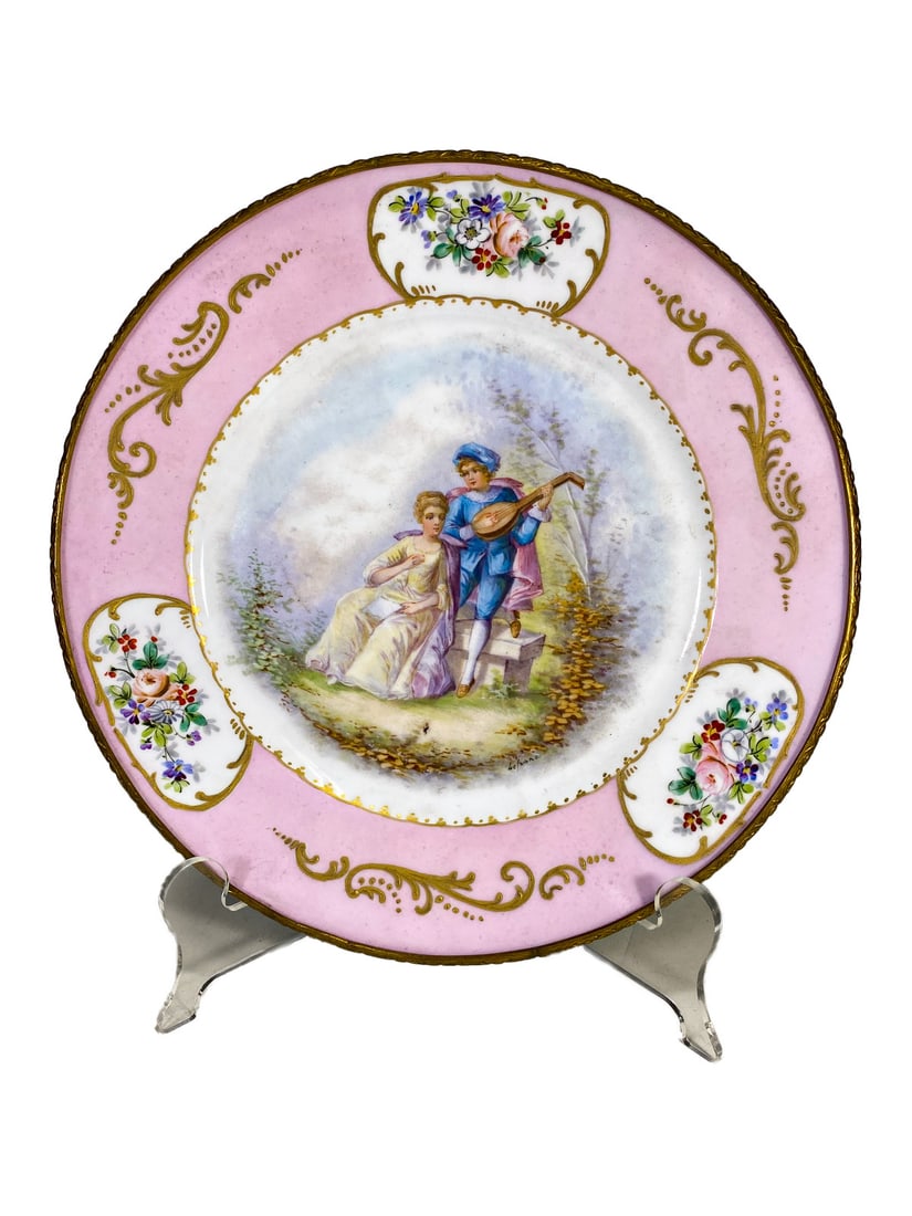 Antique French Sevres Porcelain Plate (1 of 4)