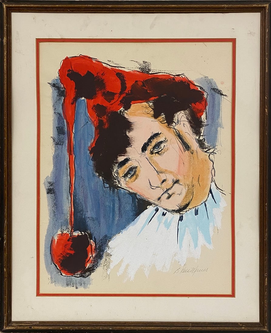 Barbara Hess Mercier Serigraph, 51/200: Barbara Hess Mercier Serigraph, 51/200. 27 1/2 x 22 1/2 in with frame.Local Pick up call one day before to make an appointment. TO SHIP THIS ITEM IN USA OR INTERNATIONAL, PLEASE CONTACT THE SHIPPERS :