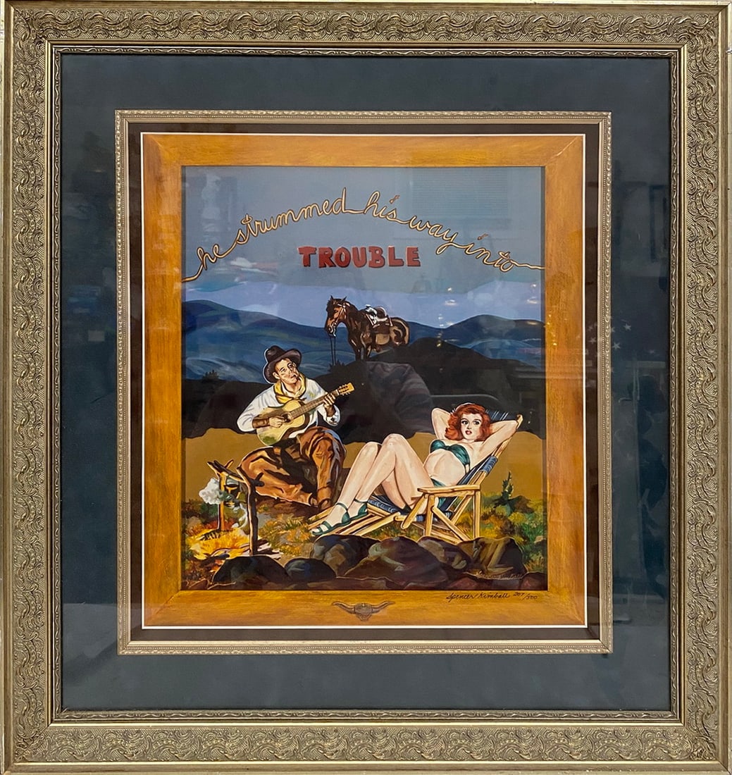 Spencer Kimball Limited Edition Print: Spencer Kimball Limited Edition Print. 27 x 24 1/2 in framed.Local Pick up call one day before to make an appointment. TO SHIP THIS ITEM IN USA OR INTERNATIONAL, PLEASE CONTACT THE SHIPPERS : 1) UPS s