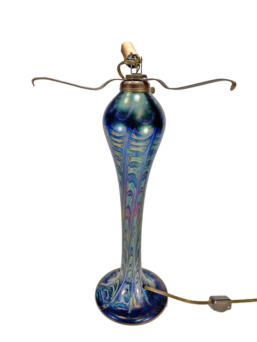 Shallowtail Studios Iridescent Glass Lamp Base (1 of 6)