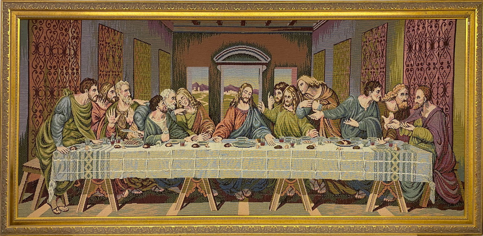 Vintage French Last Supper Large Gobelin (1 of 4)