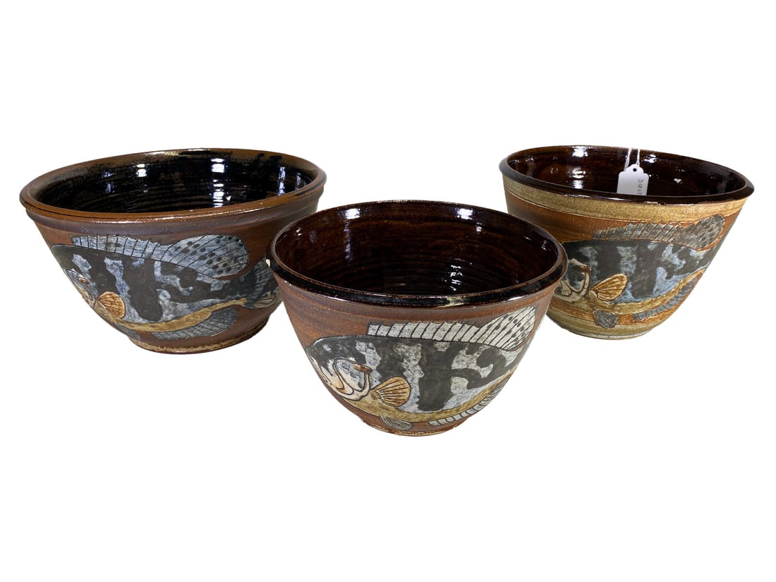 Robert W. Piper Stoneware Pottery Bowls (1 of 16)