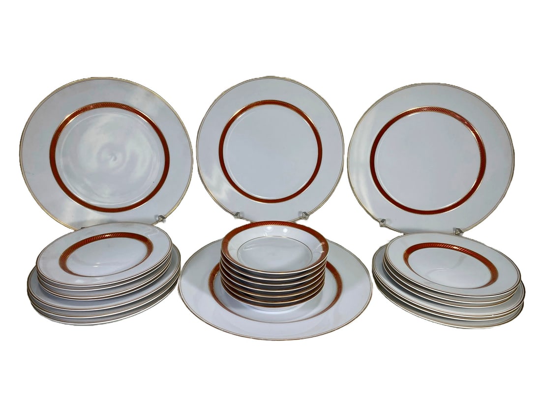 Fitz & Floyd Set of 24 Porcelain Dishes (1 of 6)