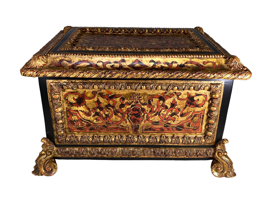 Boulle Style Painted Jewelry Box (1 of 6)