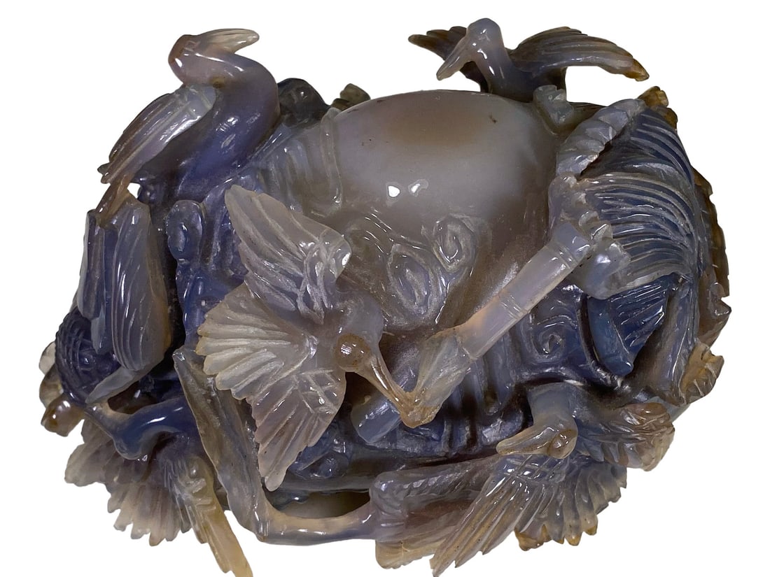 Antique Chinese Carved Agate Sculpture (1 of 6)