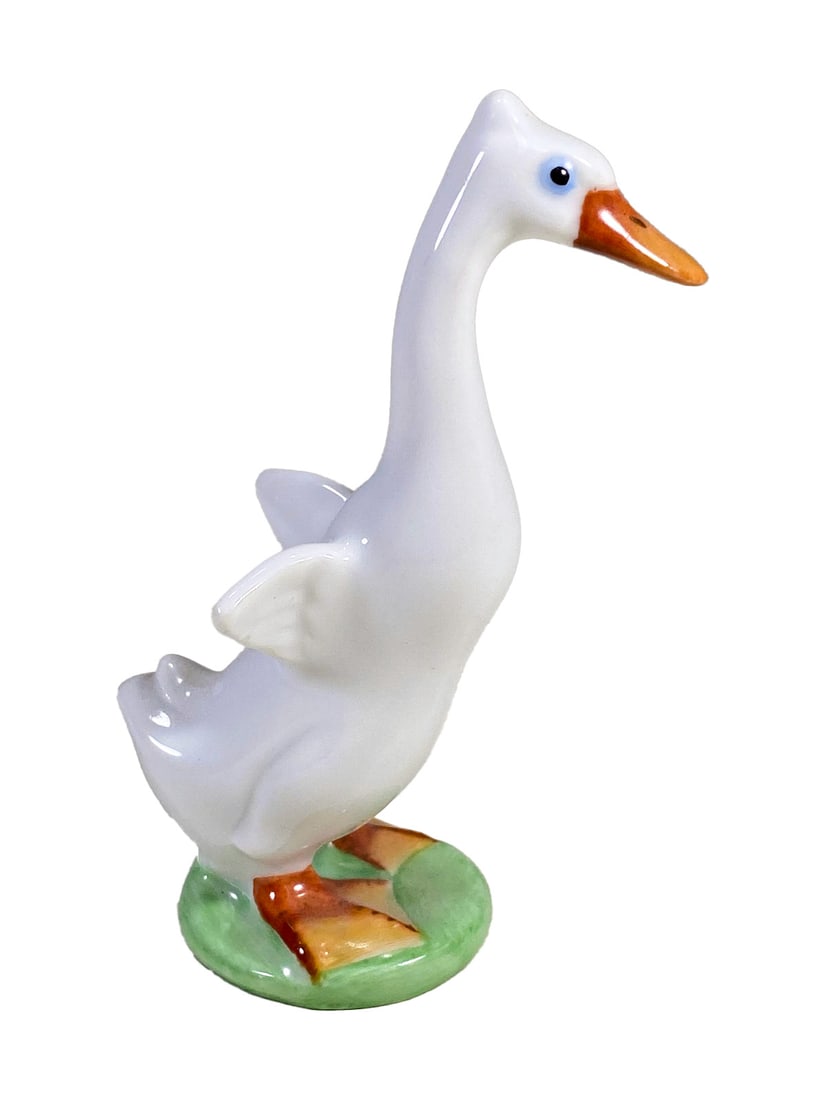 Herend White Goose Porcelain Figurine (1 of 4)