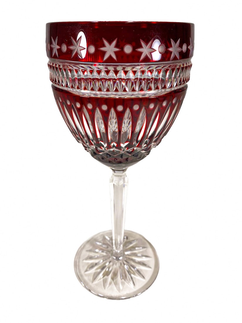 Probably Waterford Ruby Red Cut to Clear Cup (1 of 5)