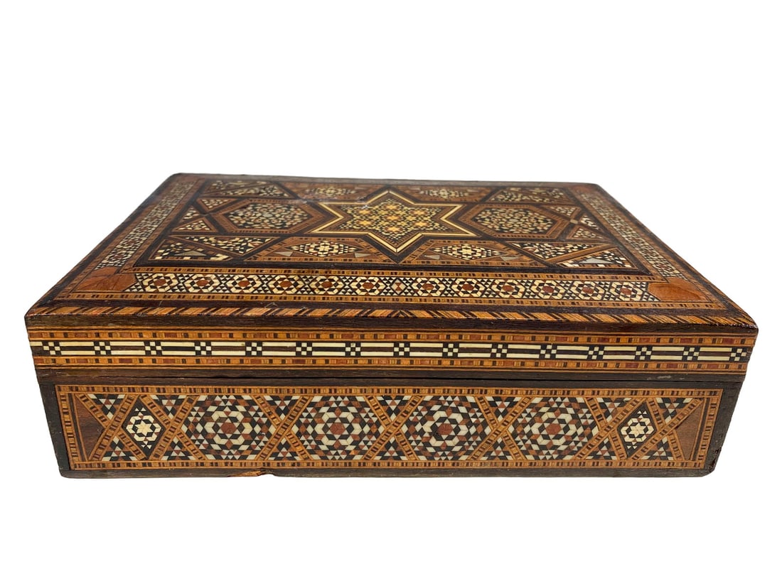 Vintage Middle East Marquetry Inlay Box (1 of 7)